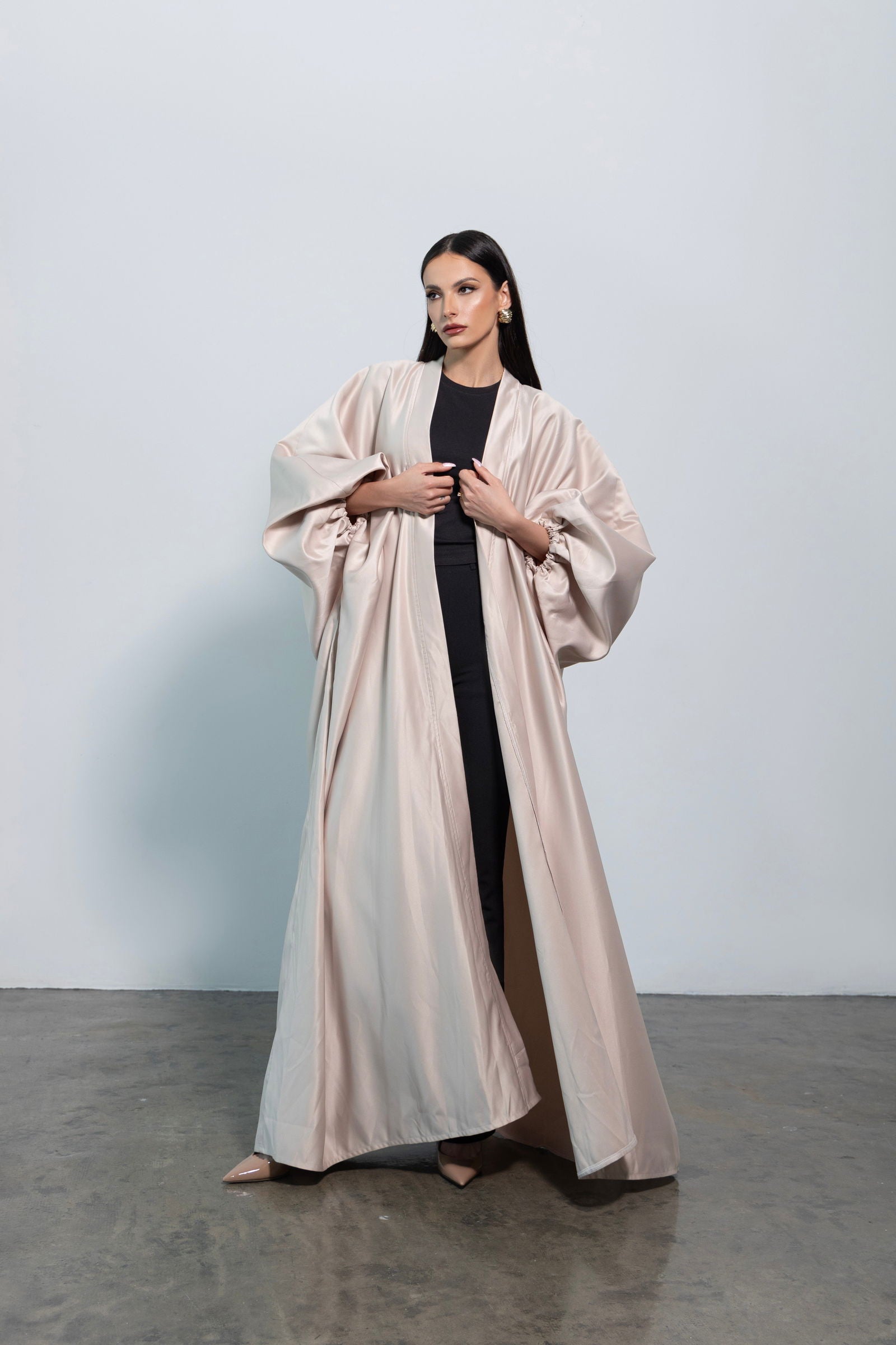 Kimono AURA beige - HAURA COUTURE
