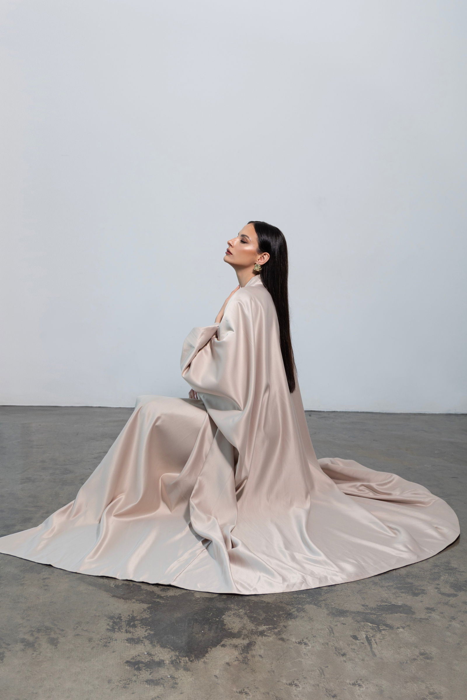 Kimono AURA beige - HAURA COUTURE